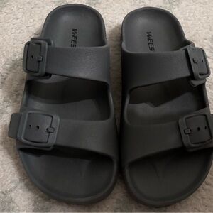 Weestep Kids Waterproof Double-Buckle Sandals, Slip-On Charcoal